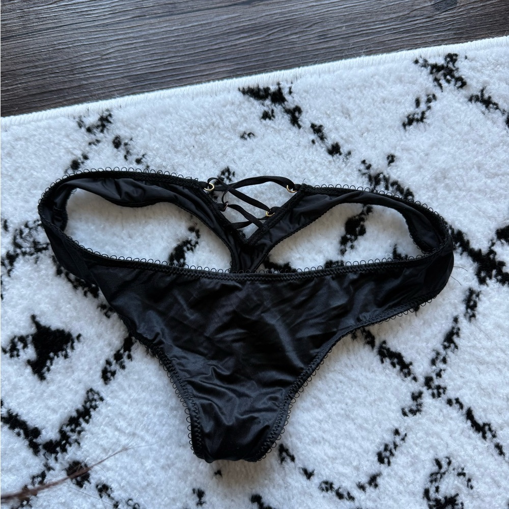 Victoria's Secret Black Satin Panties
